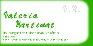valeria martinat business card